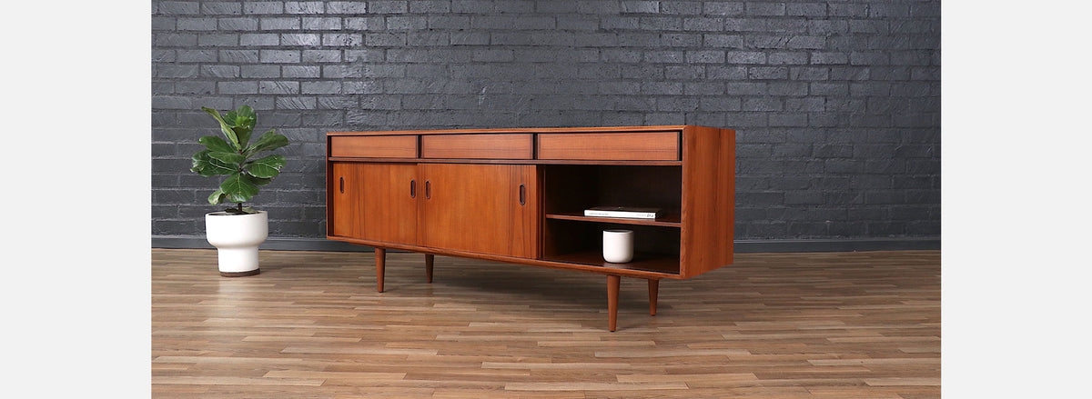 Mid-Century Modern Teak Credenza by Punch Design