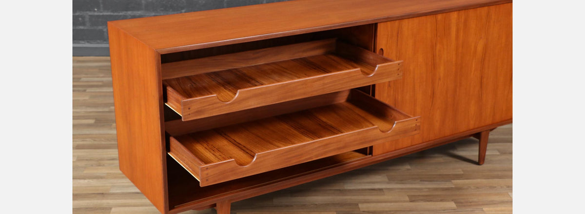 Ib Kofod-Larsen "Jutland" Teak Credenza for Brande Møbelfabrik