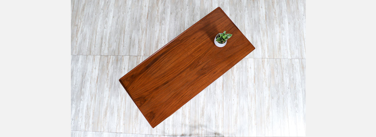 Danish Modern Executive Desk with Floating-Top by Peter Lovig Nielsen