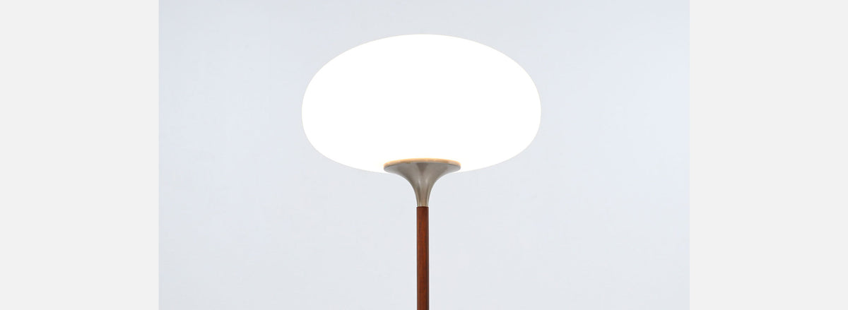 Mid-Century Modern "Mushroom" Floor Lamp by Laurel 