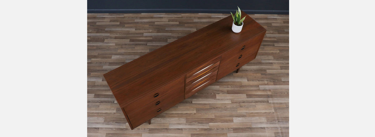Mid-Century Modern Dresser w/ Lacquered Bowtie Drawers
