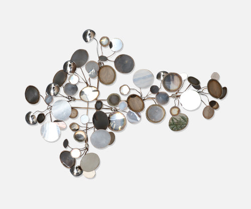 Vintage Curtis Jere "Raindrop" Chrome Sculpture for Artisan House