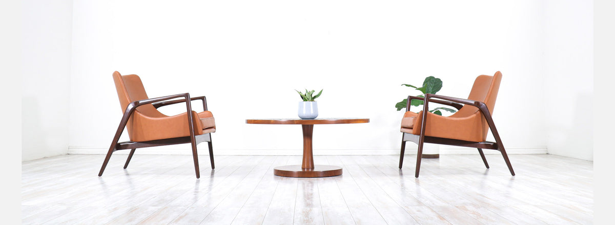 Gordon & Jane Martz Coffee Table with Ceramic Coin Inlay Top for Marshall Studios