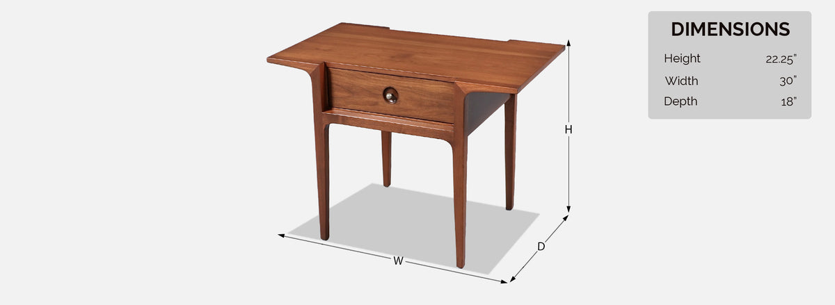 Rare "Counter Point" Night Stand by John Van Koert for Drexel