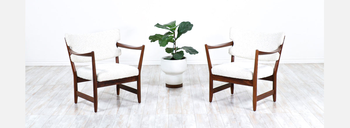Norwegian Modern "Kaminstolen" Teak Lounge Chairs by Fredrik Kayser & Adolf Relling