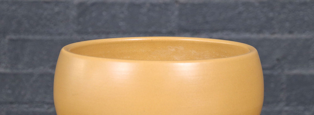 John Follis "Floating Pottery" Model-FB Mustard Glazed Planter for A.P. 