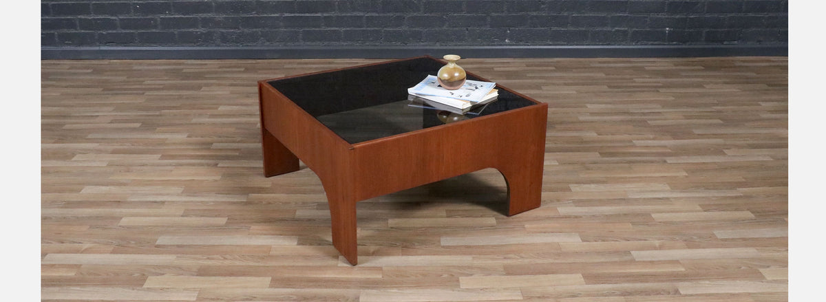 Claudio Salocchi “Oriolo” Smoke Glass Coffee Table for Sormani 