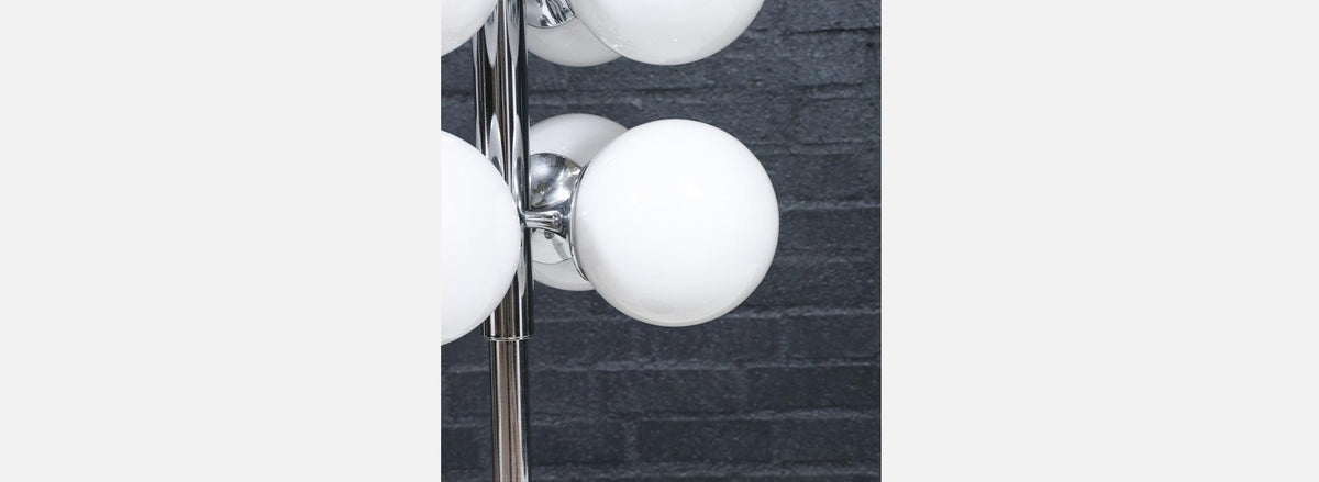 Robert Sonneman Sputnik Space Age Chrome Orb Table Lamp