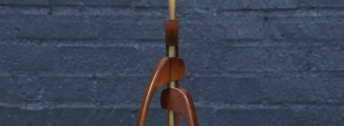 Mid-Century Sculpted Table Lamp by Roller Lamp Co.