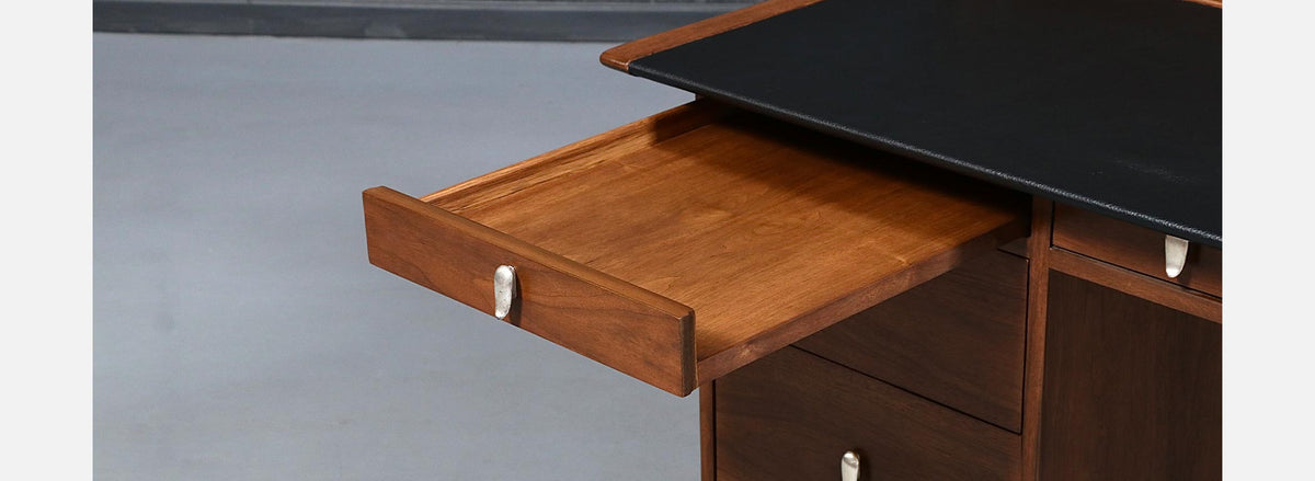 John Van Koert "Profile" Model-K80 Executive Desk w/ Leather Top for Drexel