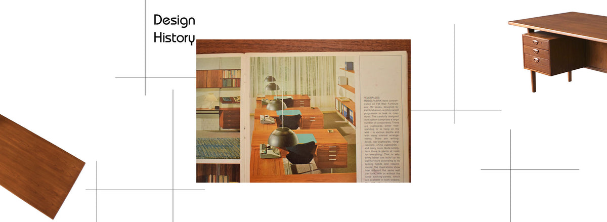 Kai Kristiansen Teak Desk with Bookcase for Feldballes Møbelfabrik