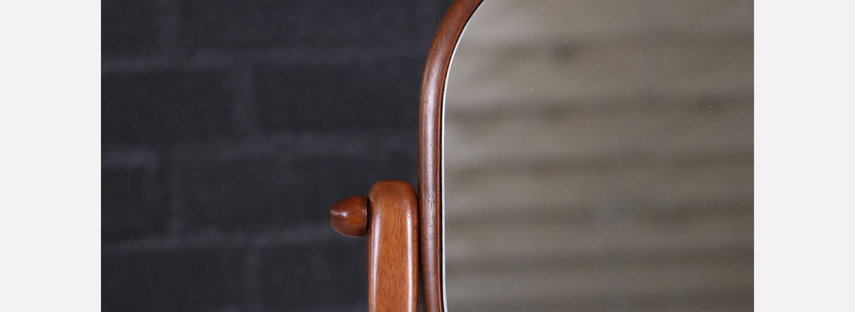 Mid-Century Modern Studio Crafted Table Mirror