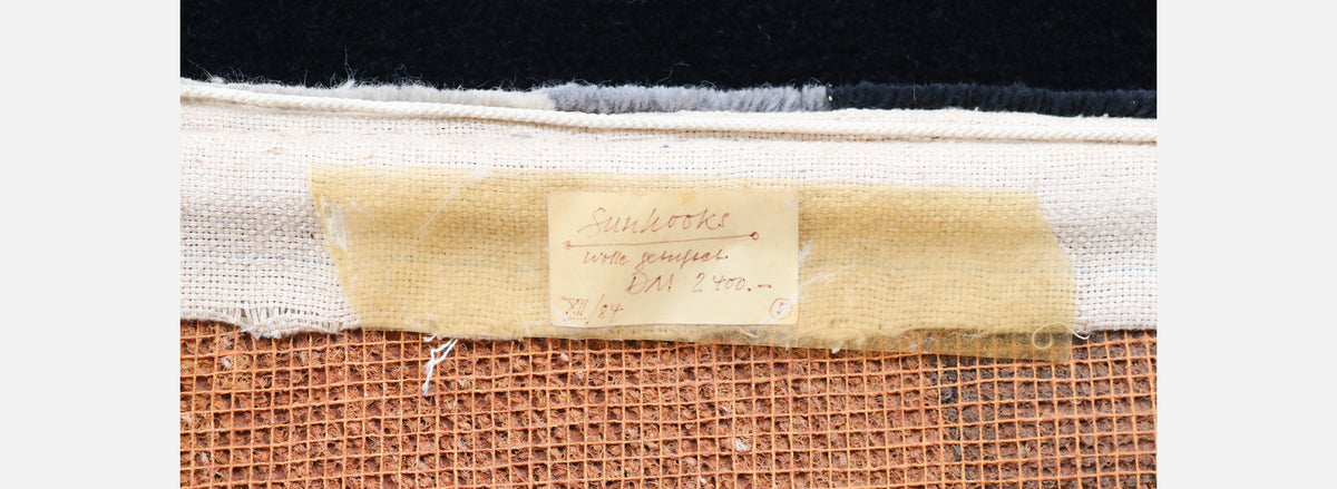 Post Modern "Sunhooks" Abstract Wool Tapestry Wall Art