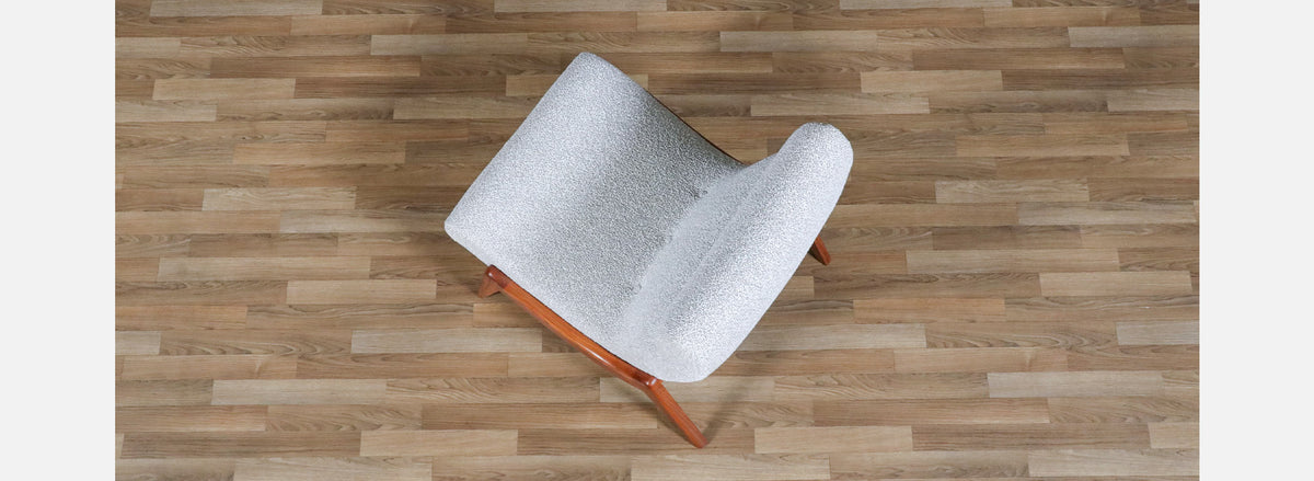 Mid-Century Modern Sculpted Slipper Chair