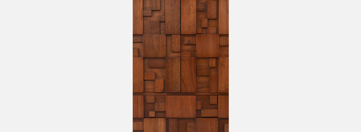 Mid-Century Brutalist "Staccato" Highboy Dresser by Lane