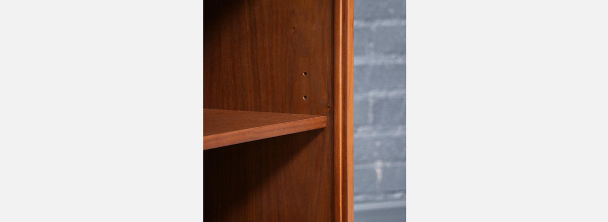 Mid-Century Californian Modern Tambour-Door Credenza by Barzilay