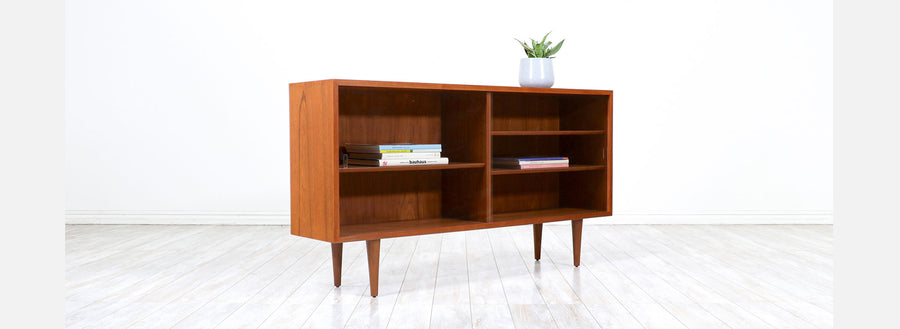 Scandinavian Modern Teak Bookcase by Carlo Jensen for Hundevad