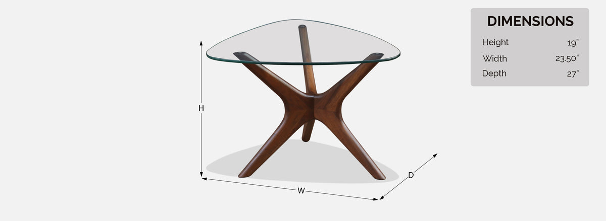 Adrian Pearsall "Jax" Sculpted Walnut Side Tables