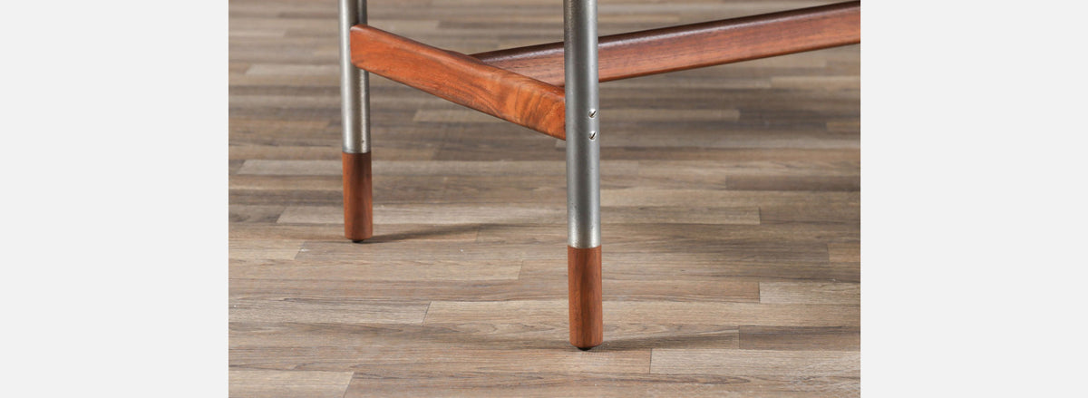 Jack Cartwright Steel & Walnut Coffee Table for Founders 