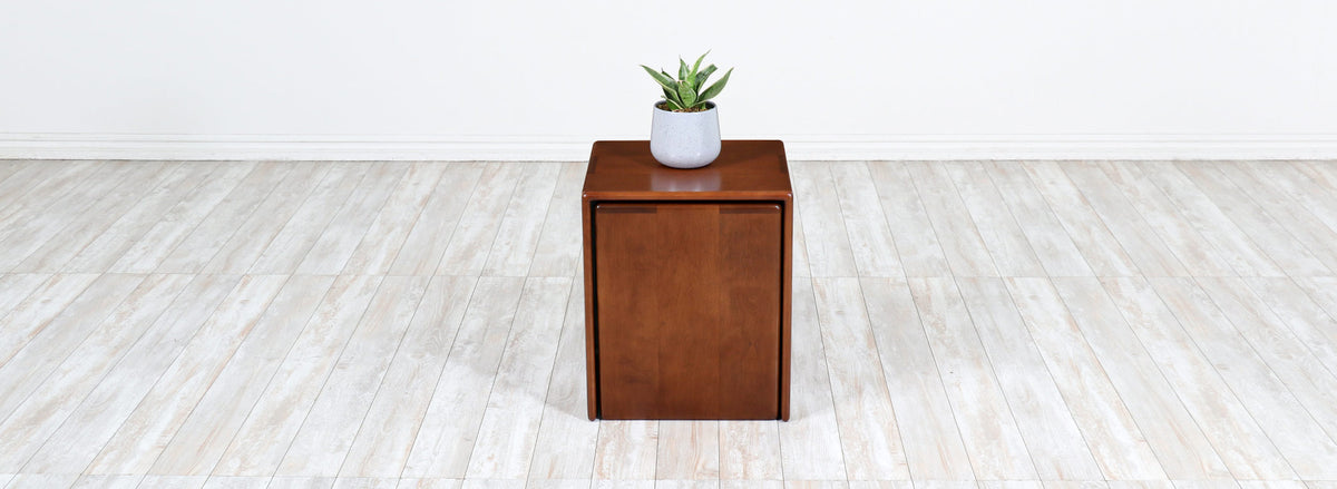Gerald McCabe Nesting Cube Side Tables for Orange Crate Modern