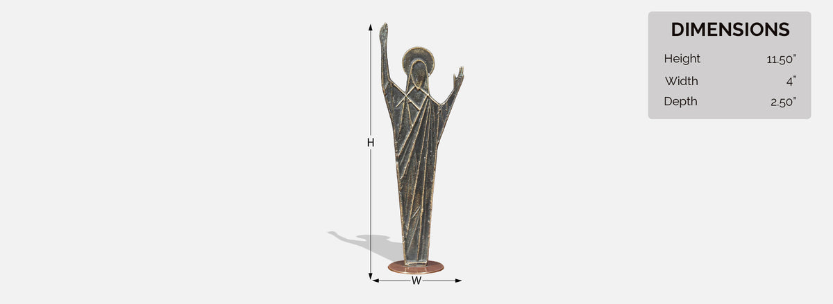 Mid-Century Austrian Modernist Bronze Christ Sculpture by Franz Hagenauer