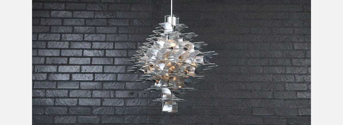 Vintage French Modern "Cassiope" Chandelier by Max Sauze