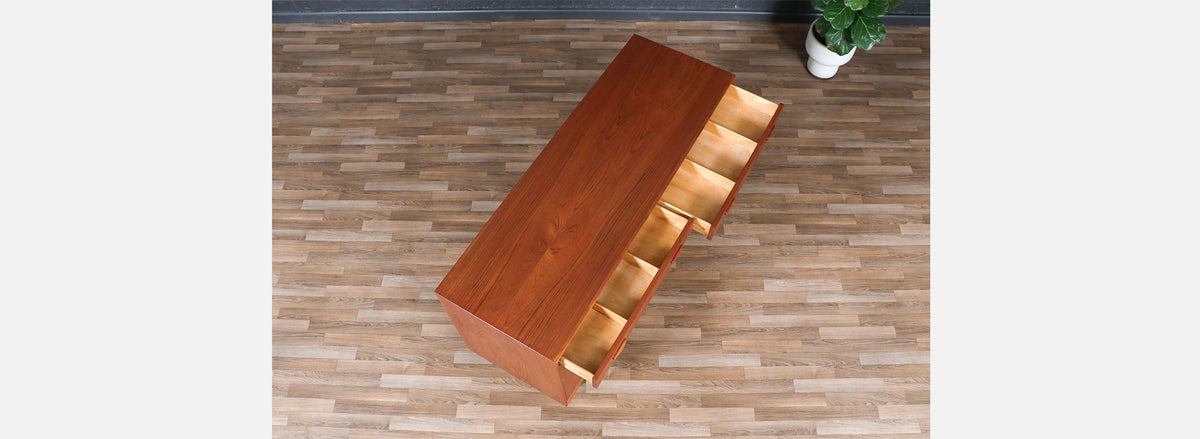 Mid-Century Danish Modern Teak 8-Drawer Dresser