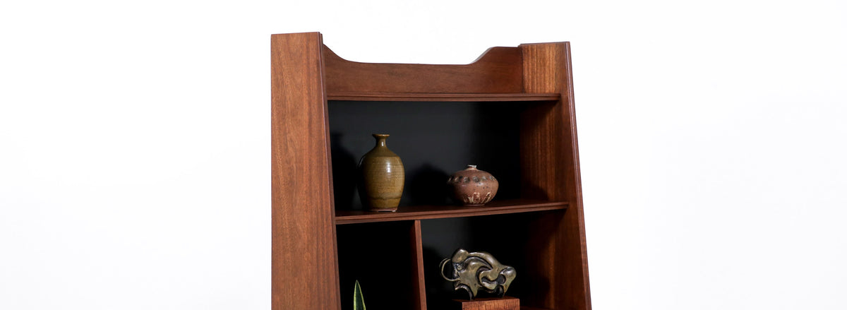 Mid Century Modern Pyramid Style Bookcase by Merton L. Gershun for Dillingham