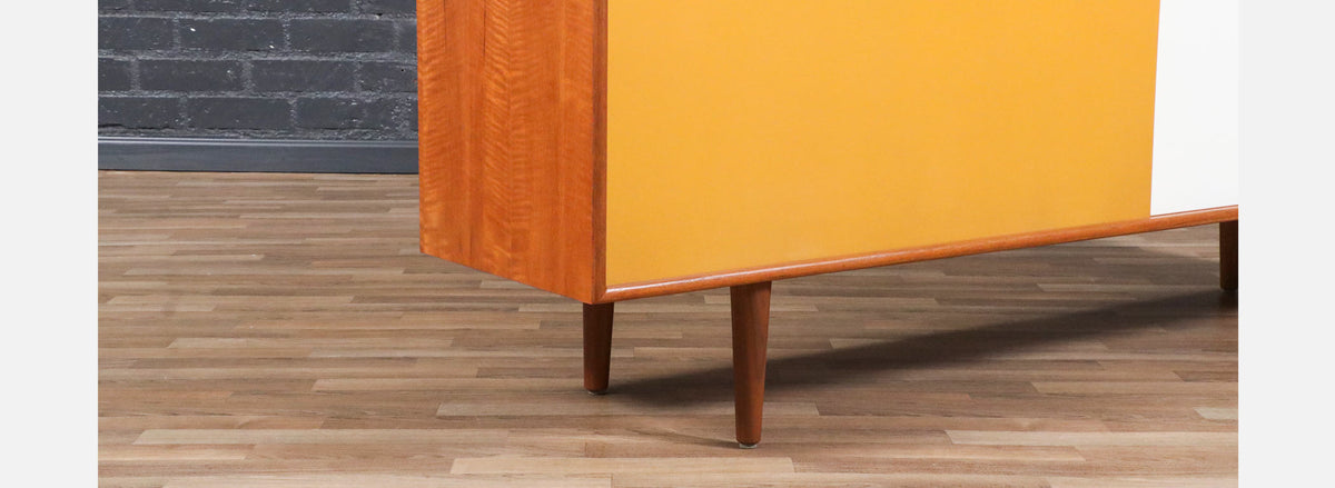 Danish Modern Teak & Two-Tone Lacquered Credenza