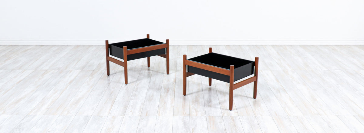 Hugo Frandsen Floating Teak Planters for Spøttrup Stolefabrik 