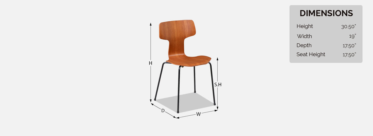 Arne Jacobsen Model-3103 Teak Chair for Fritz Hansen