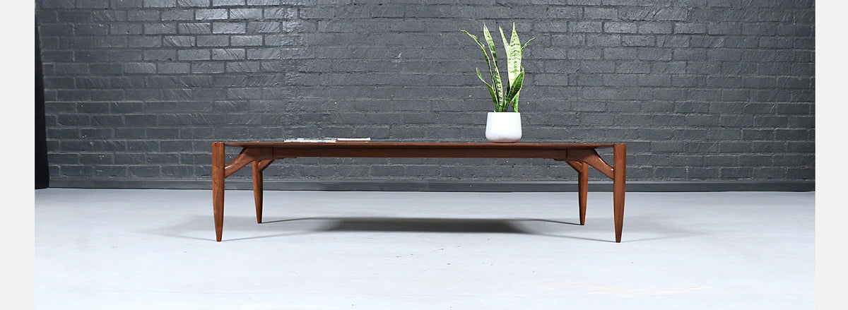 Rare Greta M. Grossman Sculpted Floating Top Coffee Table for Glenn of California