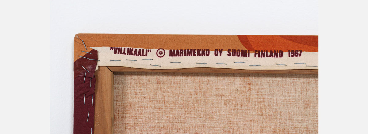 Vintage 1967 Marimekko "Villikaali" Wall Textile Art by Maija Isola