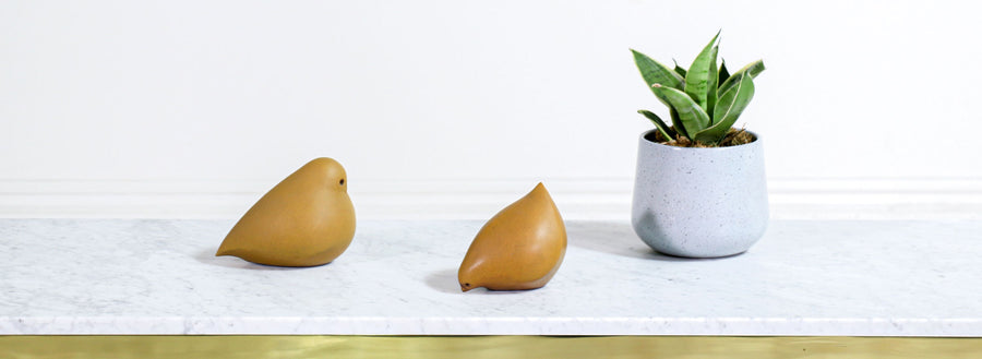 California Modernist Ceramic Bird Sculptures by James Lovera
