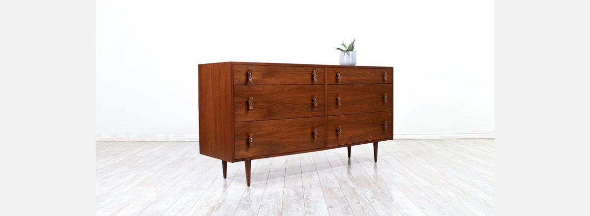California Modern 6-Drawer Dresser by Stanley Young 