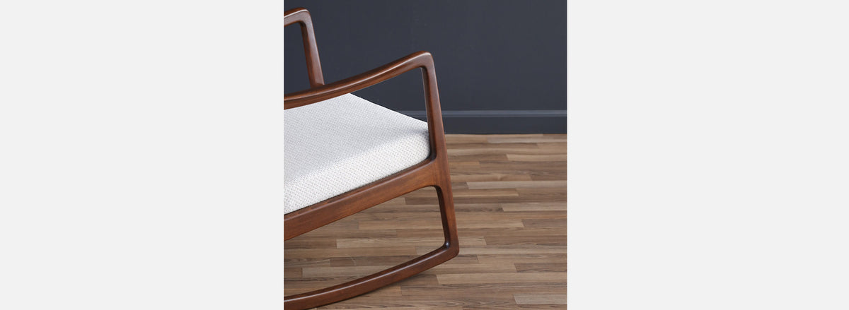 Ole Wanscher Model FD-110 Walnut Rocking Chair for France & Son