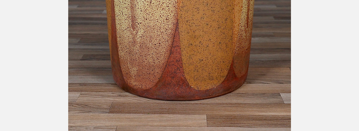 Californian Modern "Flame Glaze" Planter by David Cressey & Robert Maxwell 