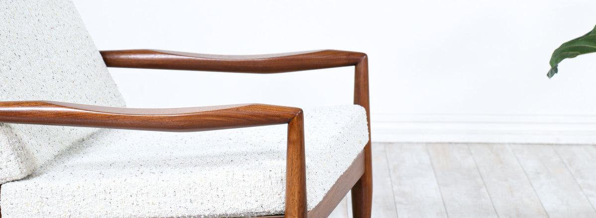 Adrian Pearsall Model 843-C Sculpted Walnut Lounge Chair for Craft Associates