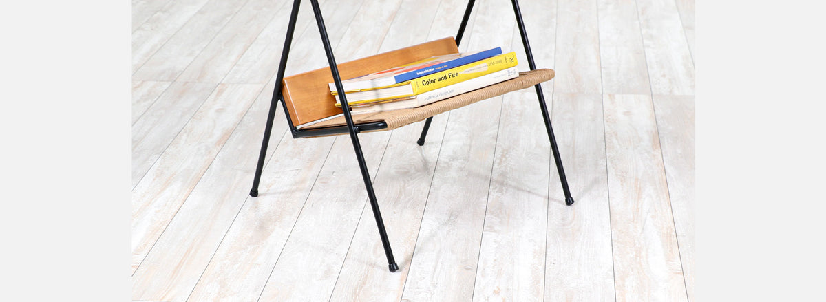 Arthur Umanoff Side Tables with Magazine Racks for Raymor 