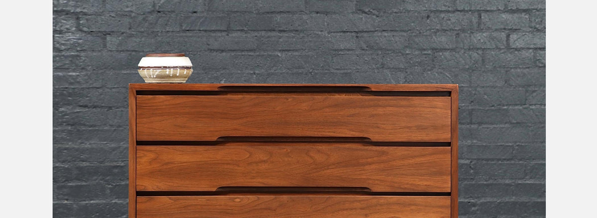Stewart McDougall & Kipp Stewart Walnut Highboy Dresser for Glenn of CA
