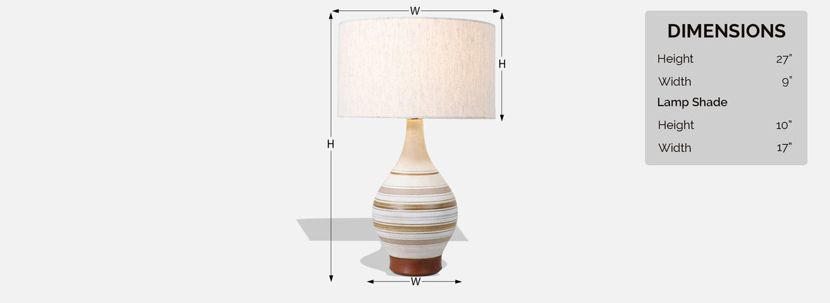 Gordon & Jane Martz Ceramic Table Lamp for Marshall Studios