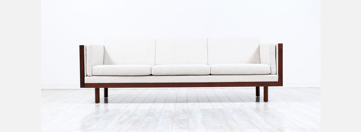 Milo Baughman Rosewood Case Sofa for Thayer Coggin