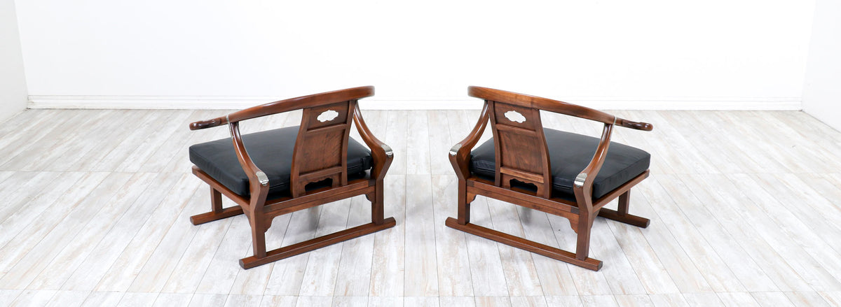Mid-Century Modern "Far East Collection" Arm Chairs by Baker