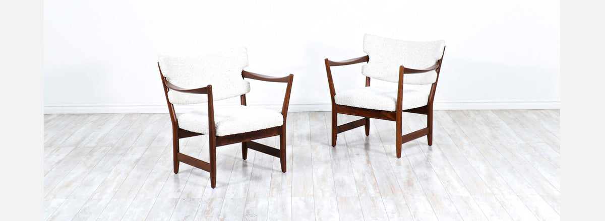 Norwegian Modern "Kaminstolen" Teak Lounge Chairs by Fredrik Kayser & Adolf Relling