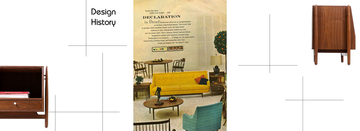 Kipp Stewart ”Declaration” Sculpted Walnut Floating Night Stands for Drexel