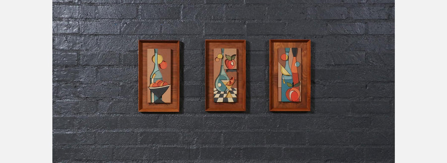 Californian Modern Abstract Wall Art Panels by Allan Noonan
