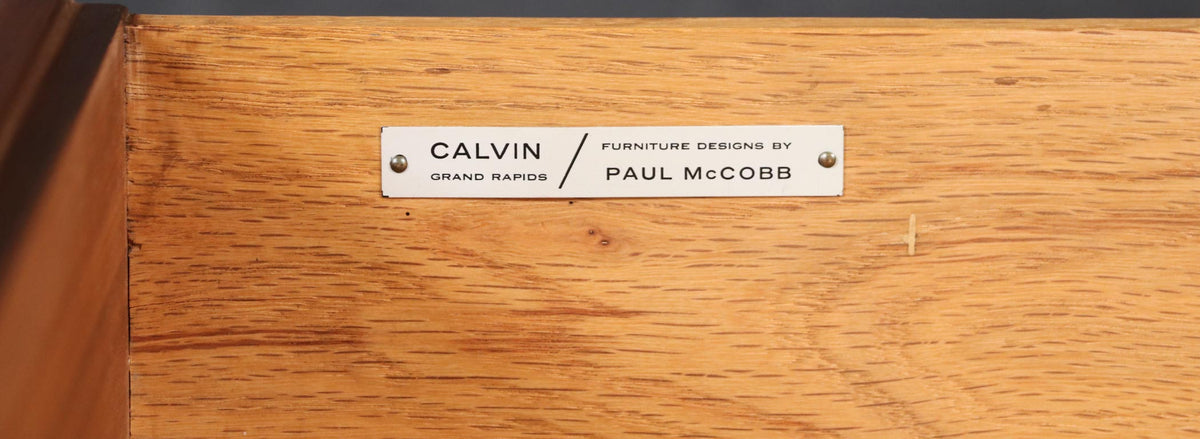 Paul McCobb "Linear Group" Dresser w/ Steel Accents for Calvin Furniture