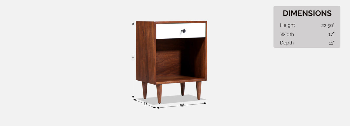 Milo Baughman Two-Tone Lacquered Night Stands for Glenn of California