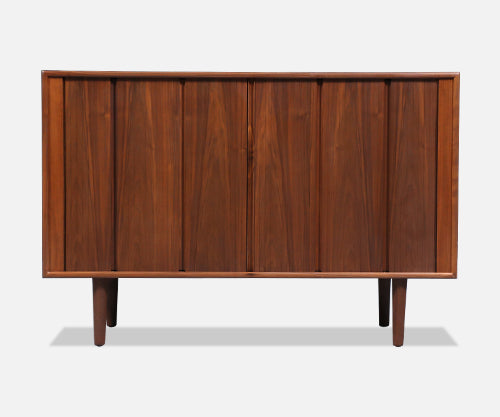California Modern Tambour-Door Credenza by Barzilay