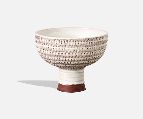 Doyle Lane Glazed Ceramic Footed Bowl